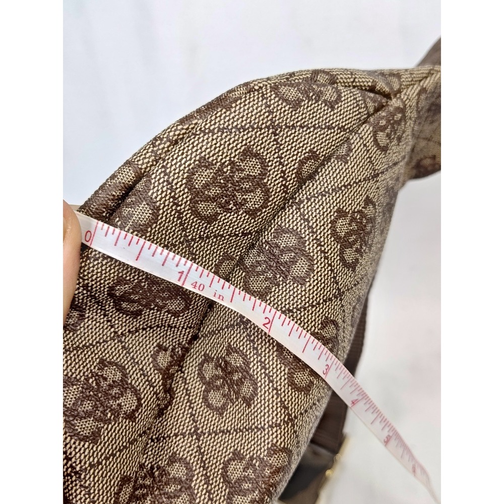 GUESS Renee Mini SI248712 Brown Logo Monogram Fanny Pack Belt Bag NWT - Picture 14 of 14